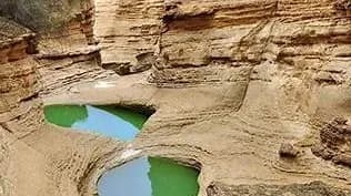 نمایی زیبا از دره ستارگان و طبیعت بکر جزیره قشم