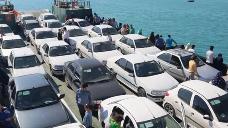 لندیگراف در مسیر بندر پل به قشم