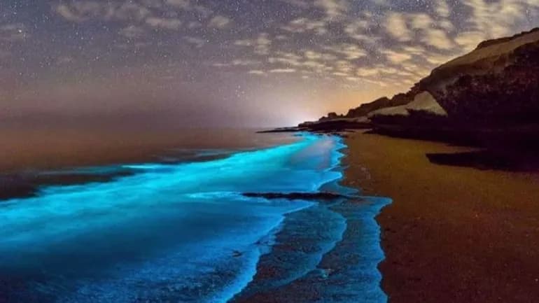 سواحل نیلگون قشم و قایق‌های توریستی