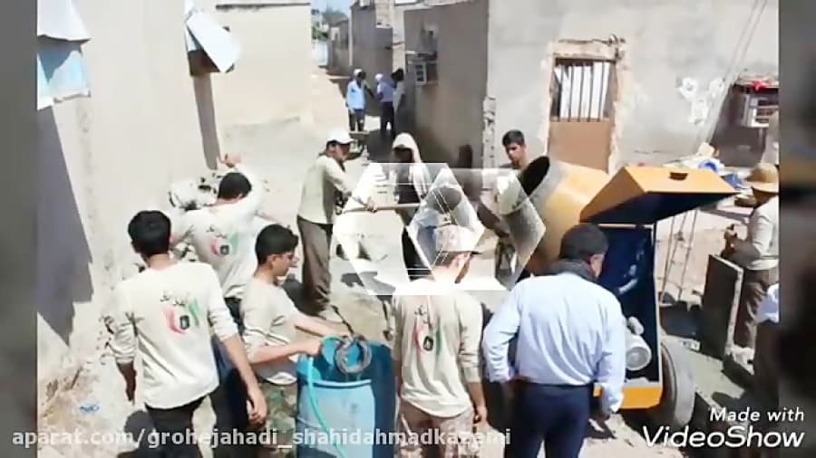 نمایی از اردو جهادی عید 97 در جزیره هرمز