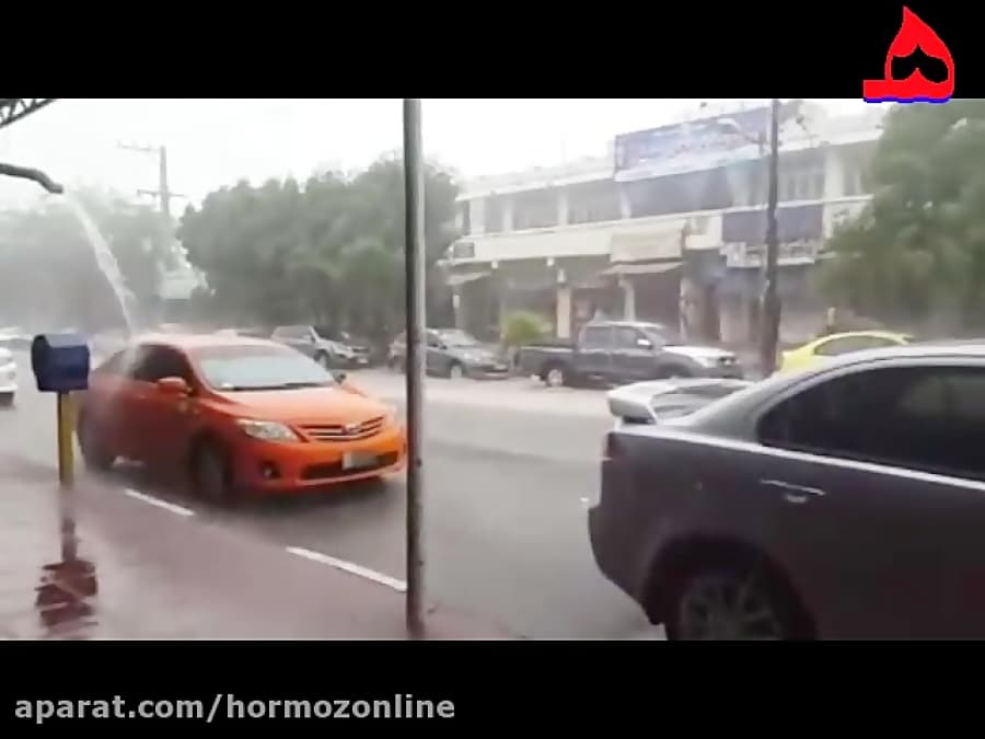 گزارش تصویری از اولین بارندگی پاییزی سال 97 شهر قشم