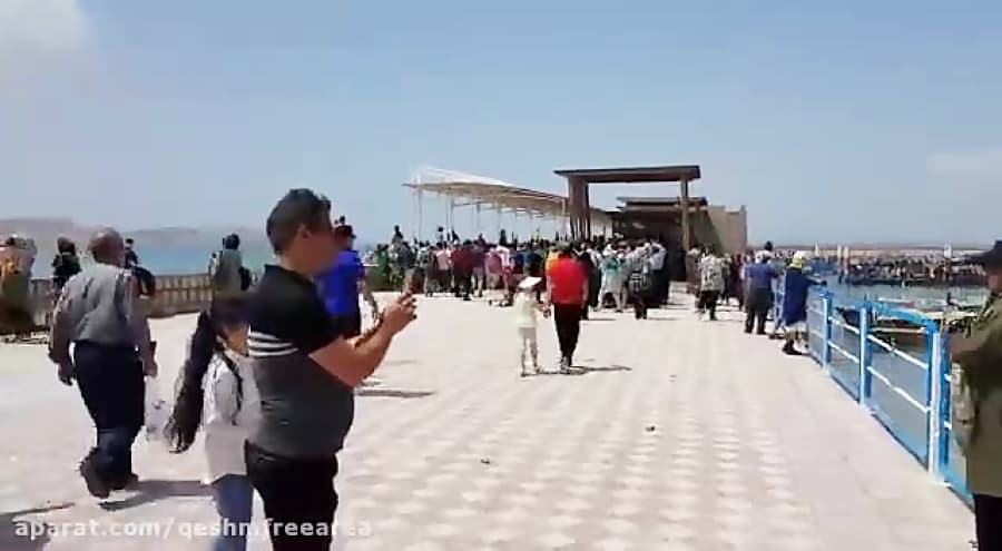 حضور پرشور گردشگران در سایت تفریحی اسکله کندالوی قشم