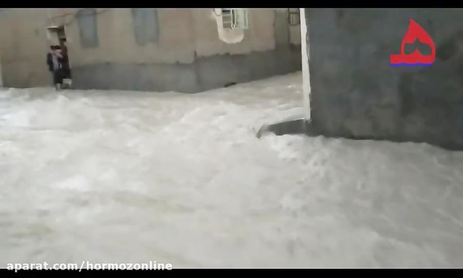 خسارت سیلاب محله چابهار قشم