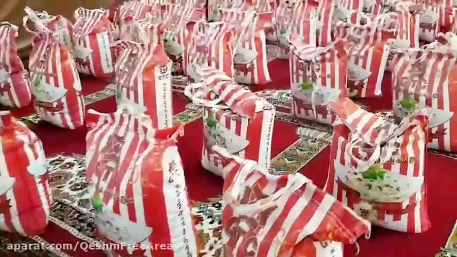 اهدای مرحله دوم کمک های مومنانه مردم شهرستان قشم