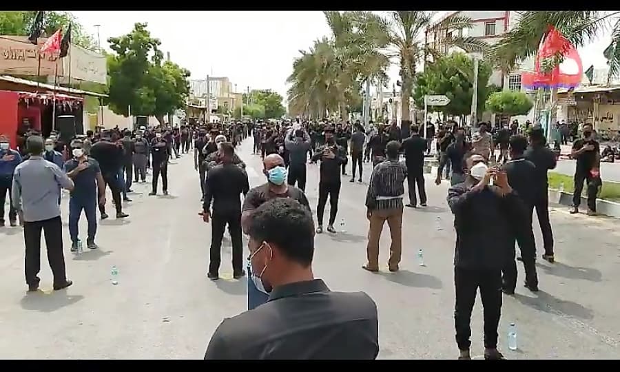 عزاداری روز تاسوعا مسجد امام حسین (ع) قشم