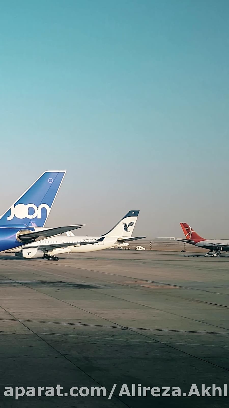 ایران ایر و جون ایر در یک قاب، فرودگاه امام خمینی تهران || IRAN AIR