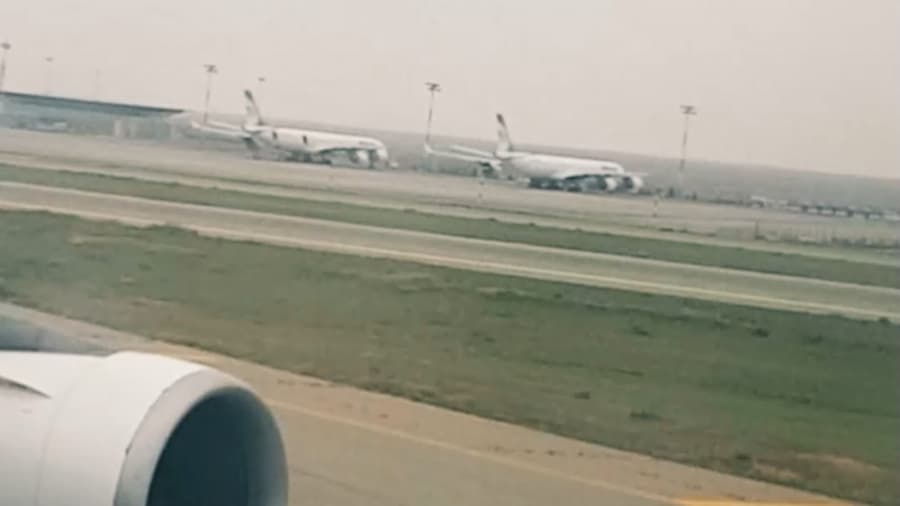 تیک آف ایرباس 340 هواپیمایی ماهان، فرودگاه امام خمینی تهران || IKA Airport