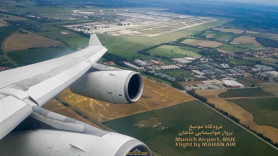 فرودگاه مونیخ آلمان، پرواز هواپیمایی ماهان || Munich Airport, MAHAN