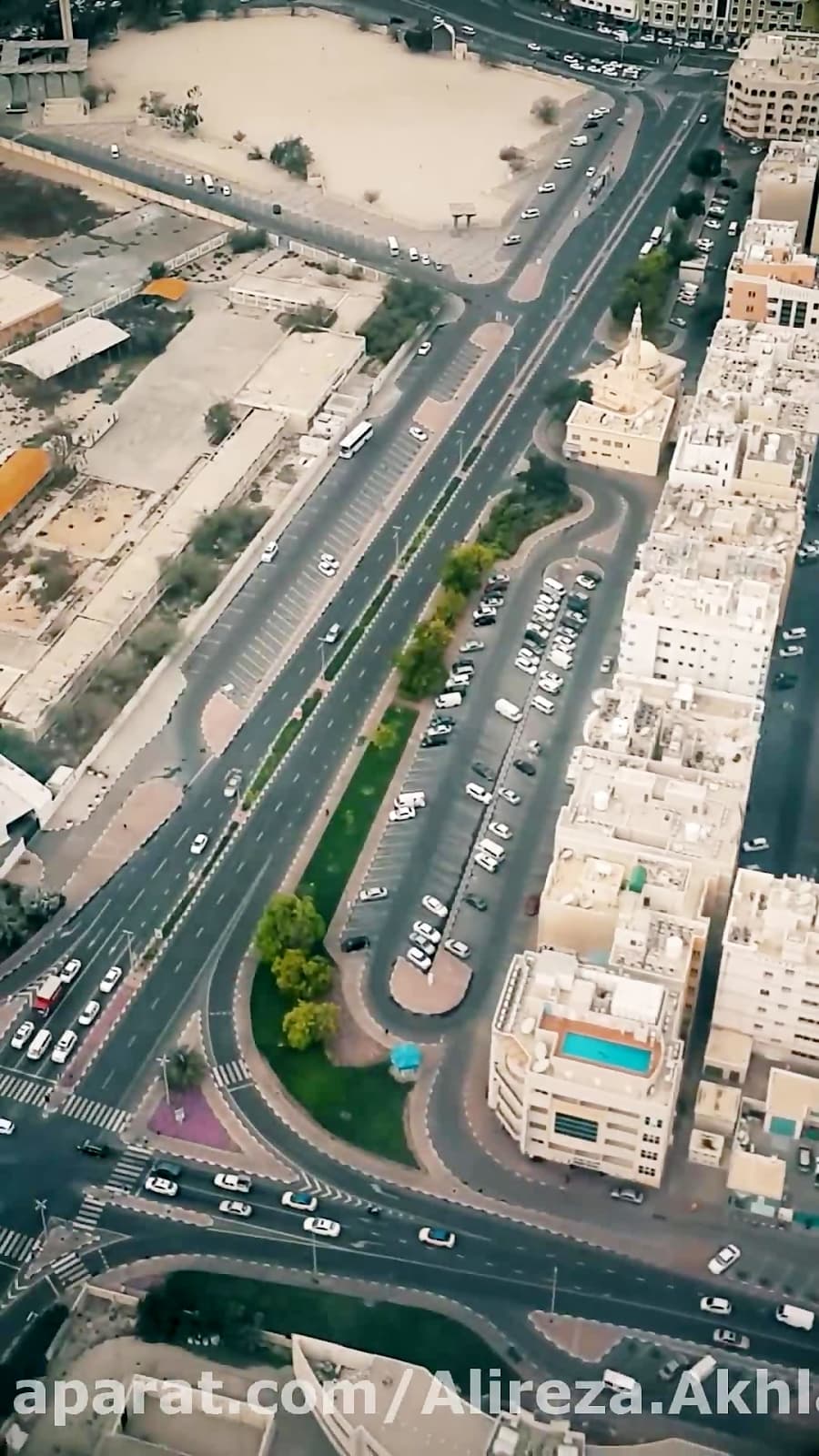 شهر زیبای دوبی از بالا، فرود هواپیمای ایرباس 340 هواپیمایی ماهان || DUBAI CITY