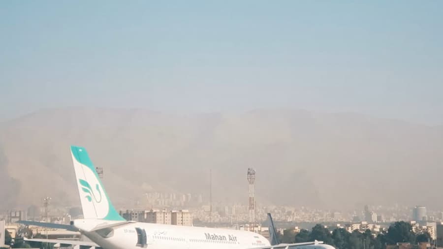 تیک آف ایرباس هواپیمایی ماهان، فرودگاه مهرآباد تهران || Take off MAHAN AIR