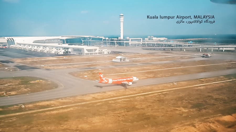 فرود در فرودگاه سپانگ کوالالامپور، مالزی، هواپیمایی ماهان || Sepang Airport