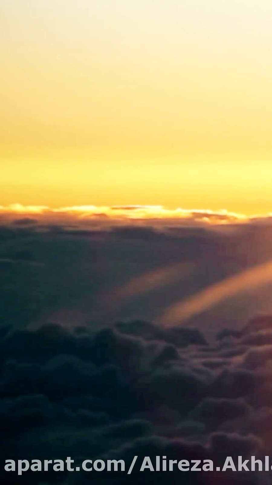 صبح بخیر، تجربه پروازی و تلالوء خورشید || Sunrise During Flight