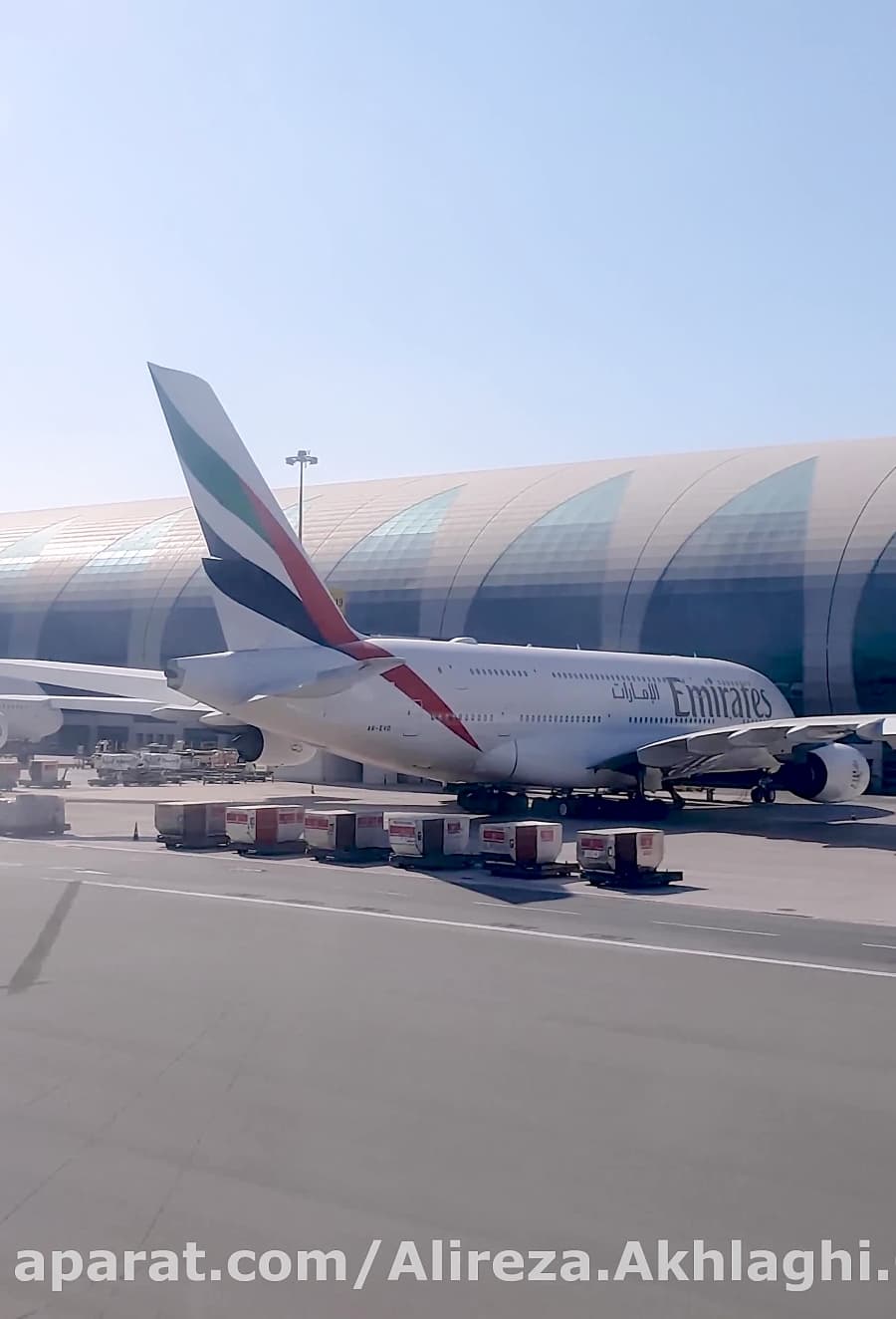 فلیت ایرباس 380 پارک شده در فرودگاه دوبی // Airbus a380 Fleet in Dubai airport