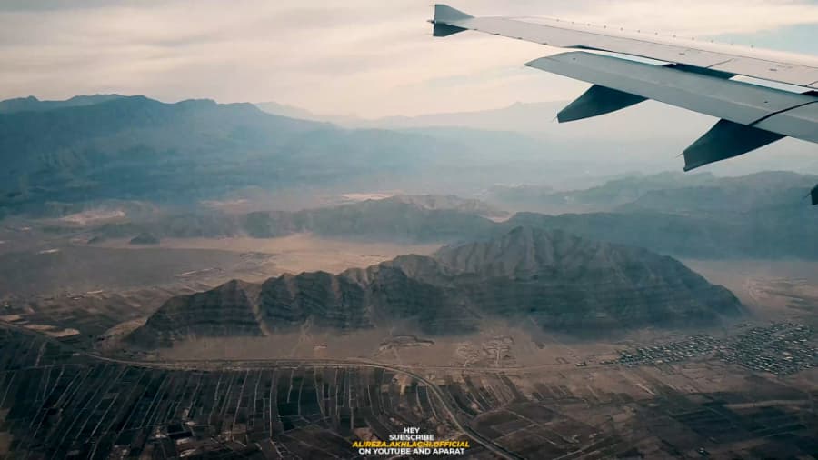 تقرب و فرود در فرودگاه کرمان، ایران // Landing Kerman Airport