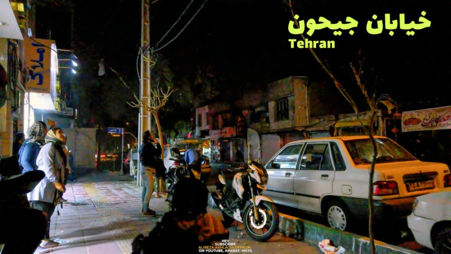 خیابان جیحون، شب چهارشنبه سوری، دور تهران بگردیم // Tehran
