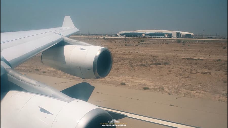 بشنوید صدای موتور ایرباس 340 ((تیک آف از فرودگاه امام خمینی تهران))