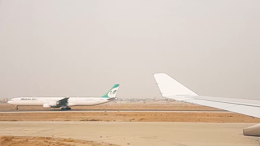هواپیماهای شرکت هواپیمایی ماهان و فرودگاه امام خمینی تهران