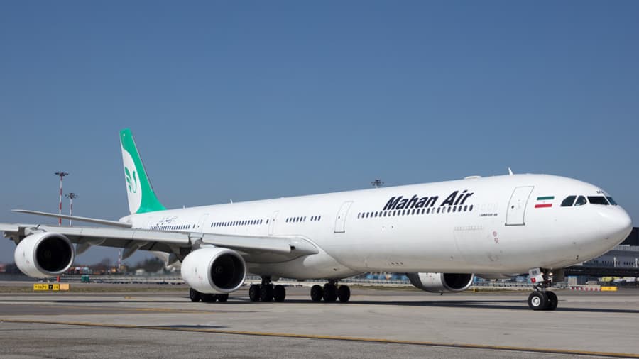 ایرباس 340 هواپیمایی ماهان، فرودگاه امام خمینی تهران // Airbus a340 Mahan Air