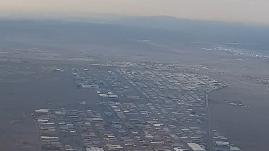 شهرک صنعتی شمس آباد، قبل از فرود در فرودگاه امام خمینی تهران