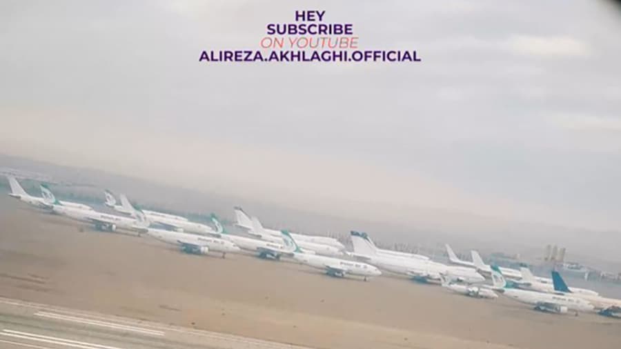 تیک آف از فرودگاه امام خمینی با زوزه موتور های ایرباس 340
