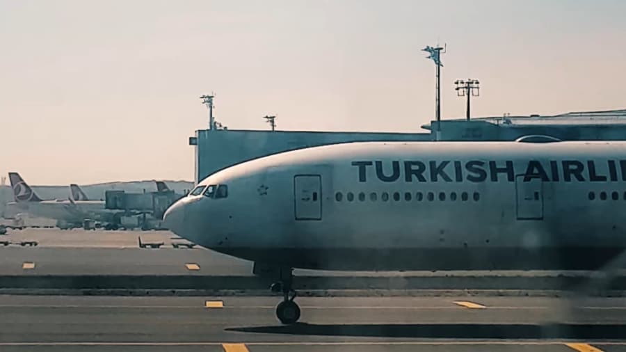 بویینگ 777 شرکت هواپیمایی ترکیش ایر // فرودگاه استانبول ترکیه