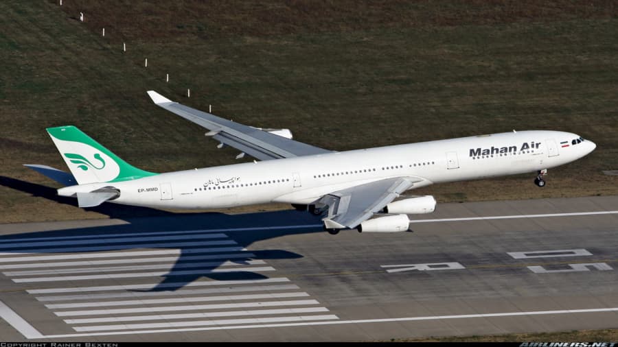 فرود ایرباس 340 ماهان ایر // فرودگاه بین المللی امام خمینی تهران