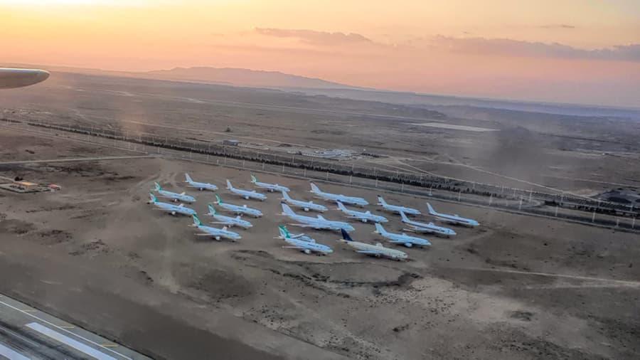 محل هواپیماهای بازنشسته // فرودگاه امام خمینی تهران