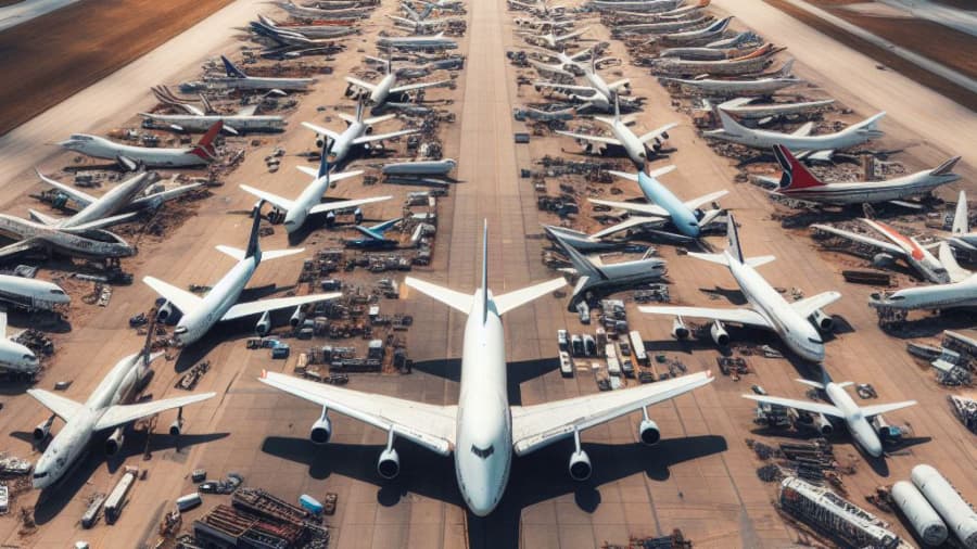 هواپیماهای بازنشسته فرودگاه امام خمینی تهران // Retired Planes in Tehran Airport