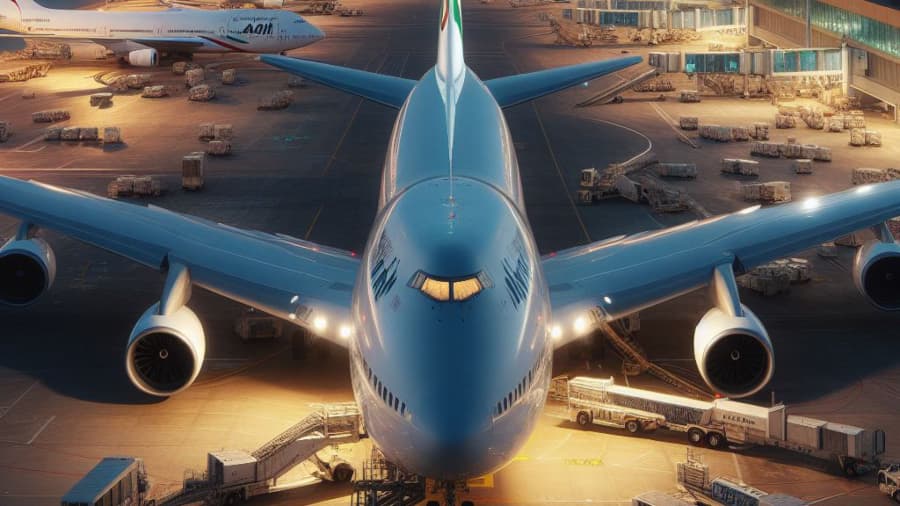 بویینگ 747 شرکت هواپیمایی ماهان // Mahan Air Boeing 747