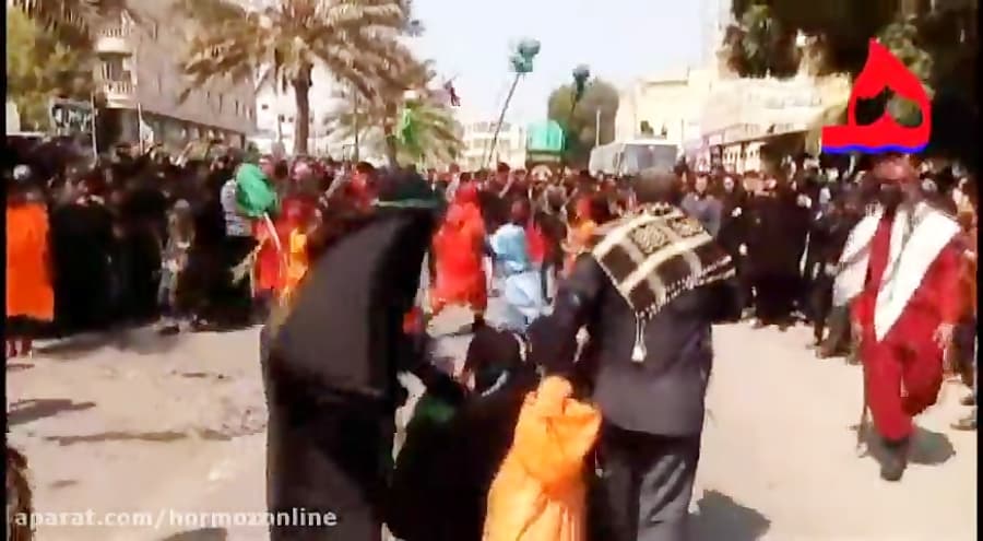 فیلم عزاداری روز عاشورا جزیره قشم محرم 96