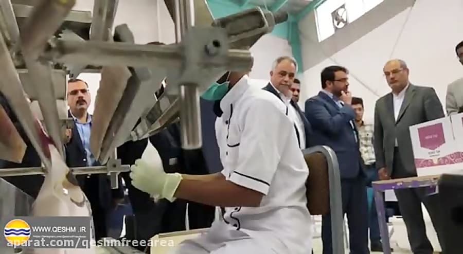 افتتاح شرکت آوین تک الماس قشم بسته بندی قند،شکر وخشکبار