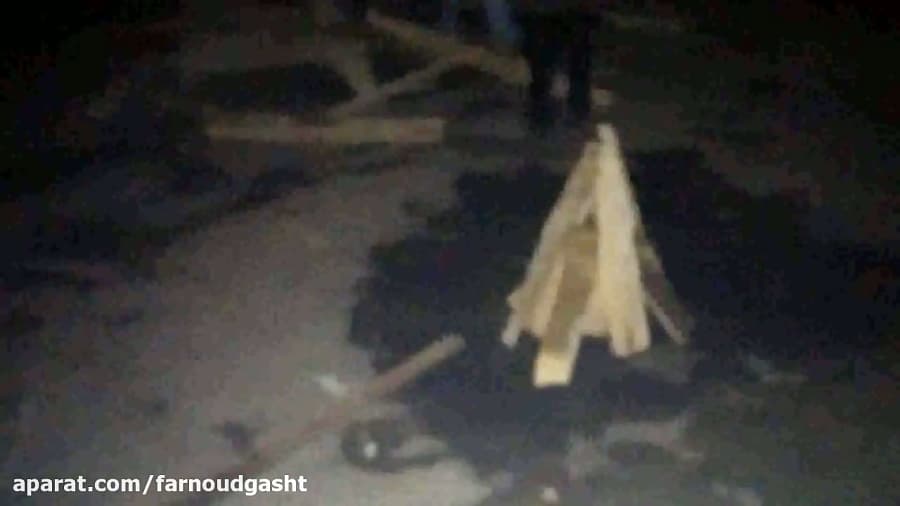 Baku  Tonqal qalamax بر پا کردن آتش چهارشنبه سوری در باکو