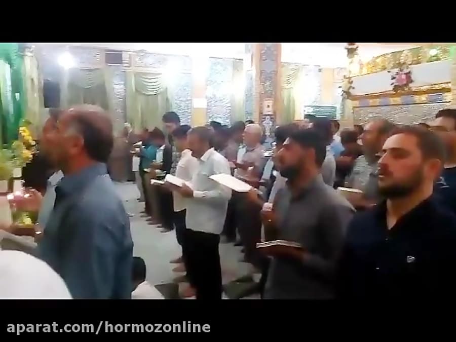 لحظه تحویل سال در امامزاده سید مظفر ع قشم